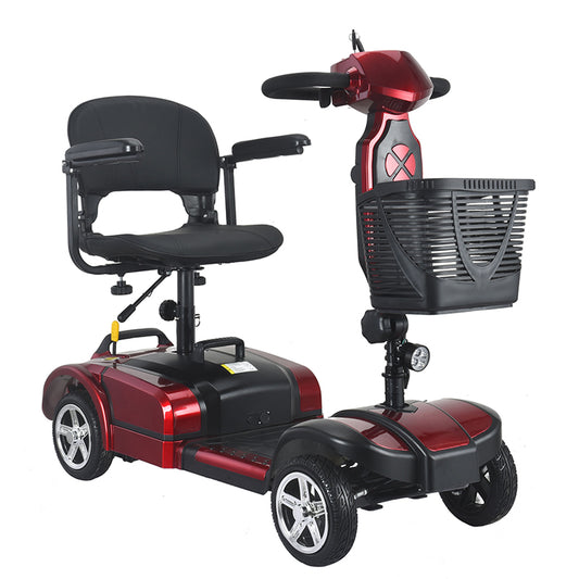 SCOOTER ELÉCTRICO PORTÁTIL DE 4 RUEDAS - VERSÁTIL Y CON GRAN AUTONOMÍA - POTENTE 250w 24v 12ah